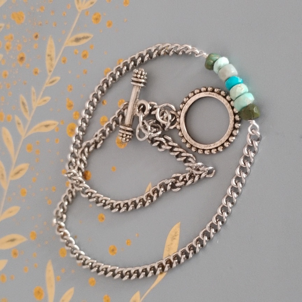 Kingman Turquoise Choker Necklace - Picture 6 of 9